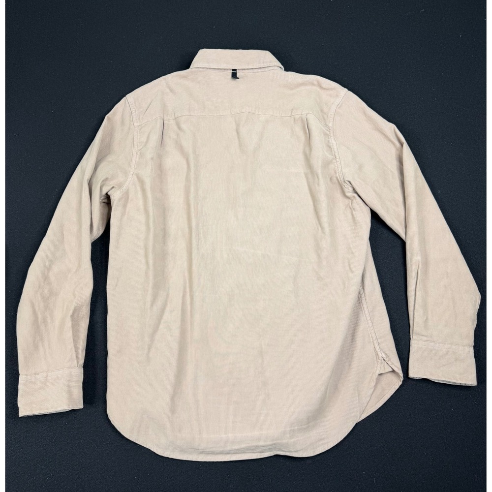 Rag & Bone Mens Large Tan Beige Fine Wale Corduroy Button Down Shirt - Picture 2 of 7